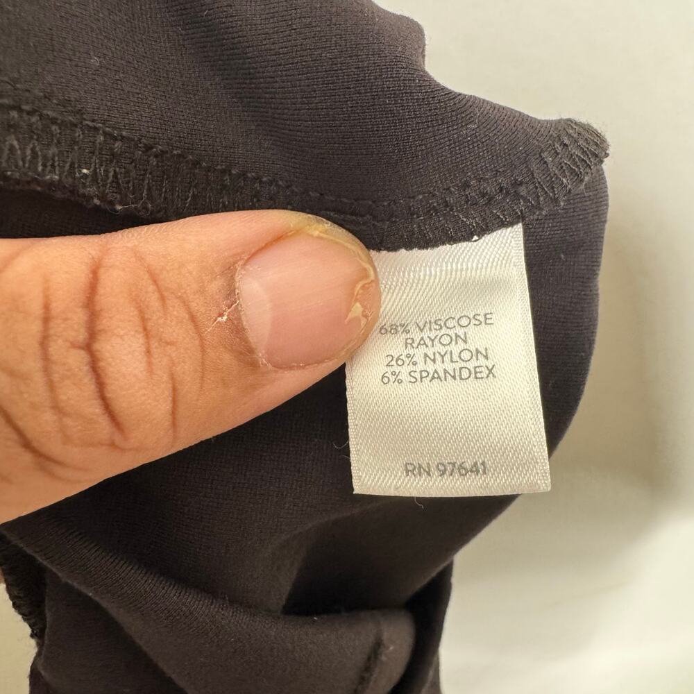 J.Jill Ponte Leggings Size XS Black Stretch Pull-On Slim Pants‎ Rayon Blend - Picture 4 of 13
